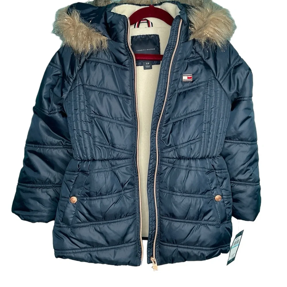 Tommy Hilfiger Little Girls Hooded Puffer Jacket